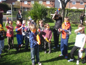 Nerf Party. Nerf Parties Leeds, Nerf Party in Bramley Nerf War Bramley 1