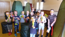 Nerf Party Nerf War near Leeds by Nerf Parties Leeds. Yorkshire Nerf Party ideas and team building Nerf gun party ideas east Leeds and Nerf gun games at indoor nerf party near Crossgates